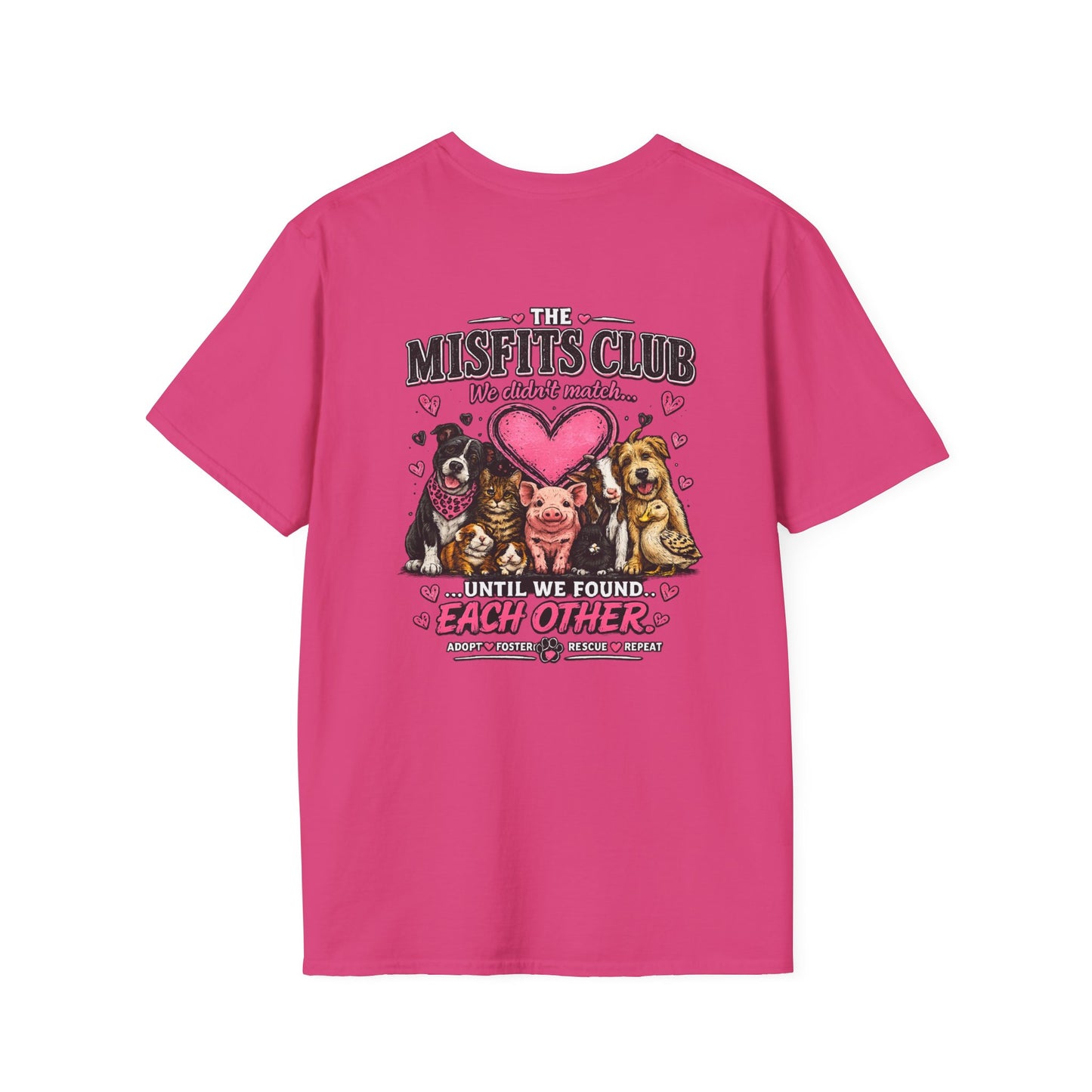 Heart Paw T-Shirt — Cute Pink Pet Love Tee