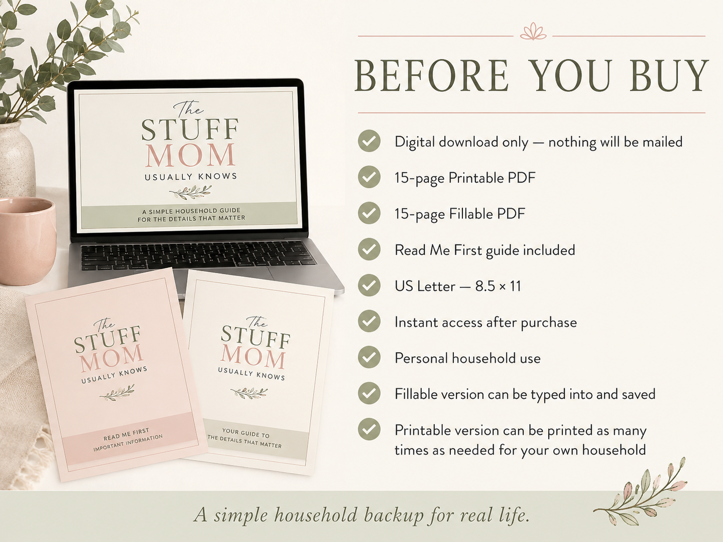 The Stuff Mom Usually Knows — Household Reference Journal
