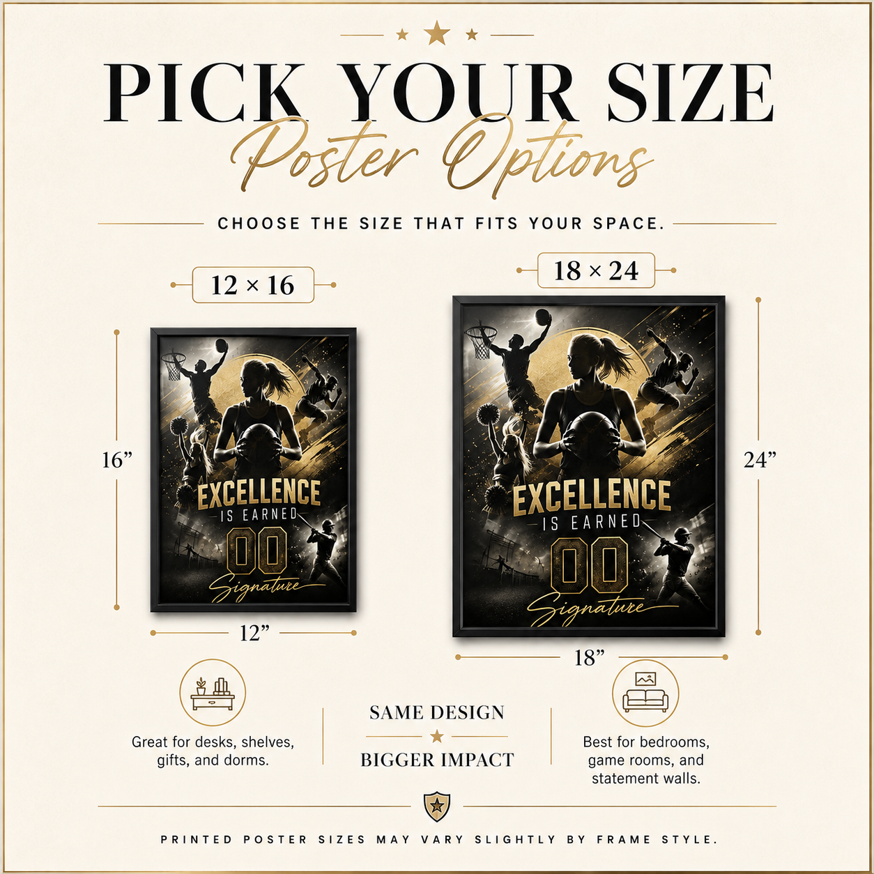 Custom Football Poster from Your Photo