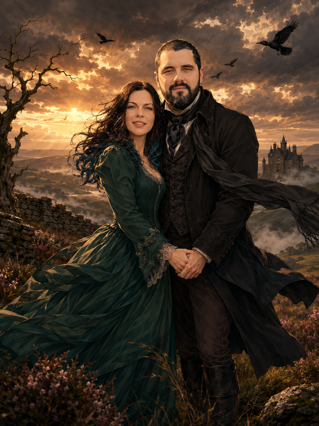 Custom Family Movie Poster or Cinematic Fantasy Portrait