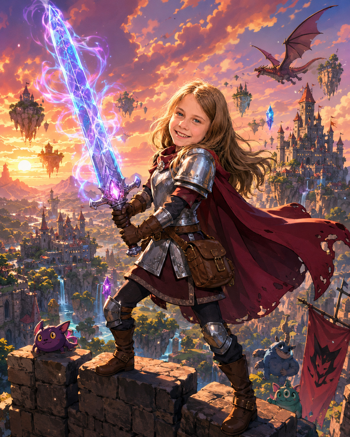 Custom Family Movie Poster or Cinematic Fantasy Portrait