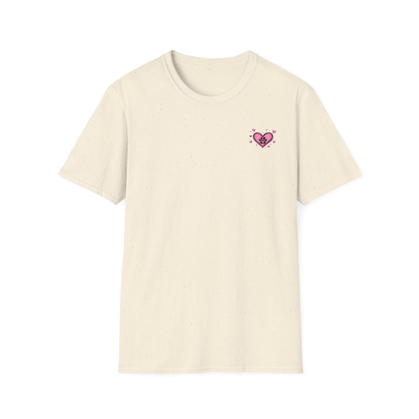 Heart Paw T-Shirt — Cute Pink Pet Love Tee