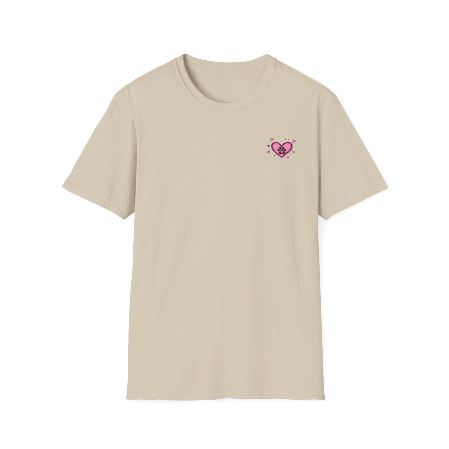 Heart Paw T-Shirt — Cute Pink Pet Love Tee