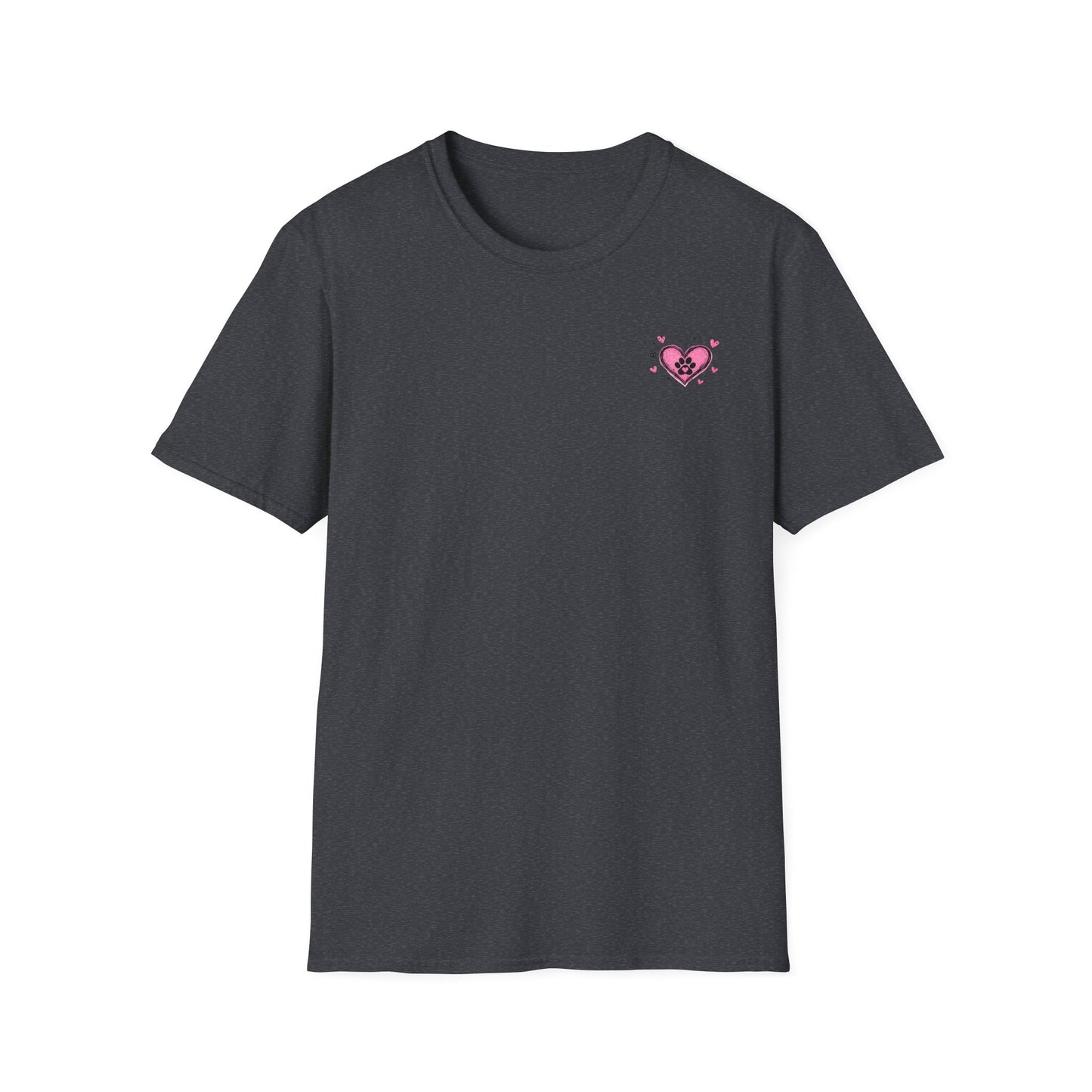 Heart Paw T-Shirt — Cute Pink Pet Love Tee