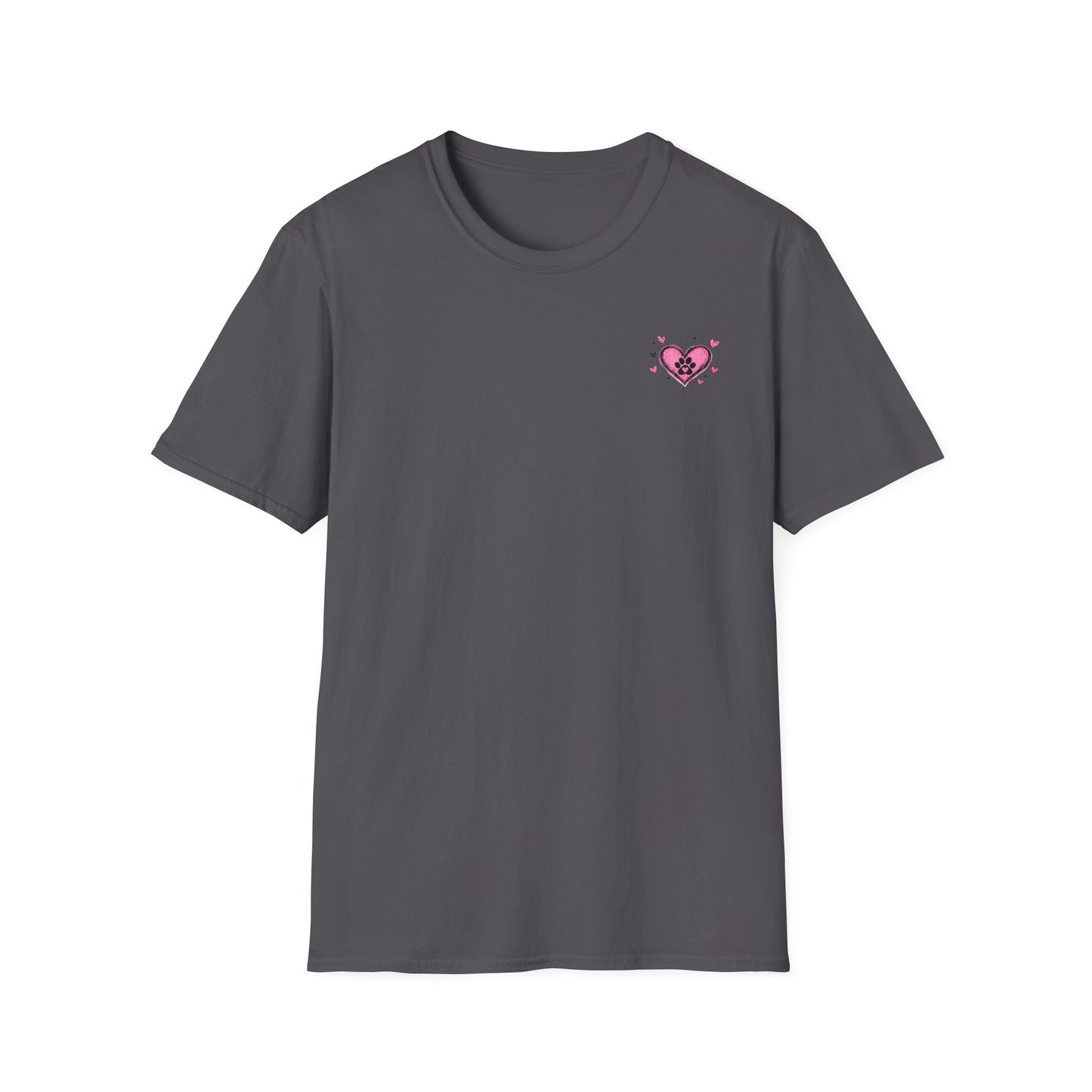 Heart Paw T-Shirt — Cute Pink Pet Love Tee