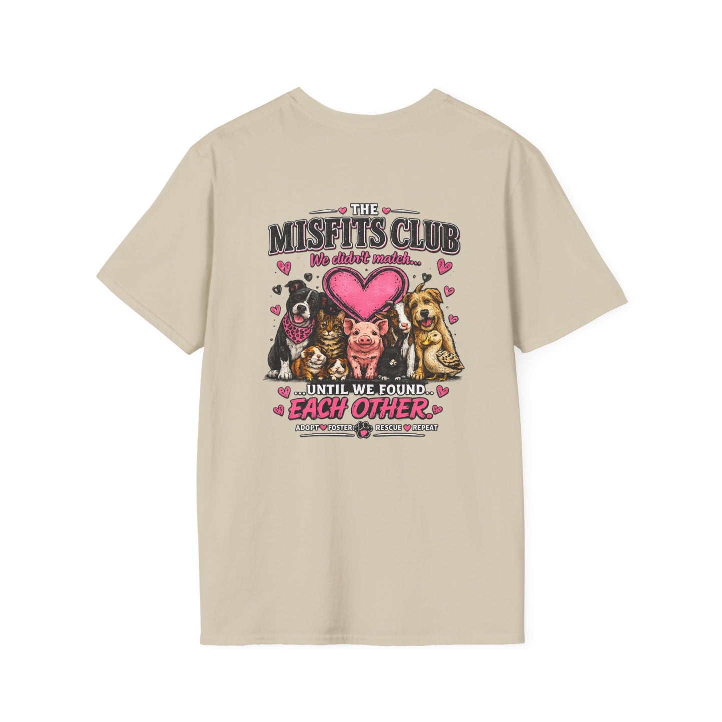 Heart Paw T-Shirt — Cute Pink Pet Love Tee
