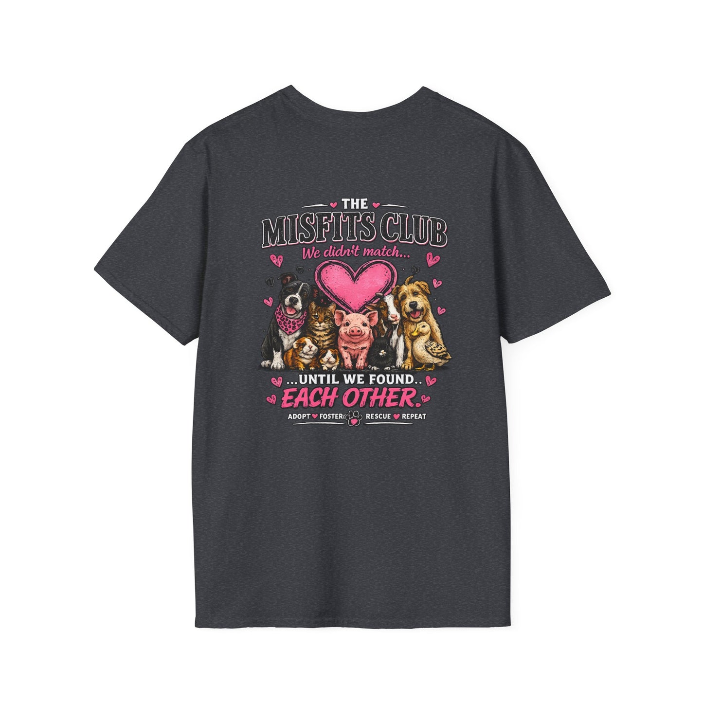 Heart Paw T-Shirt — Cute Pink Pet Love Tee