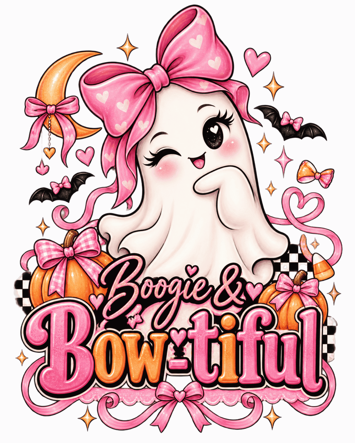 Pink Bow Halloween Gildan Shirt | Choose Your Design