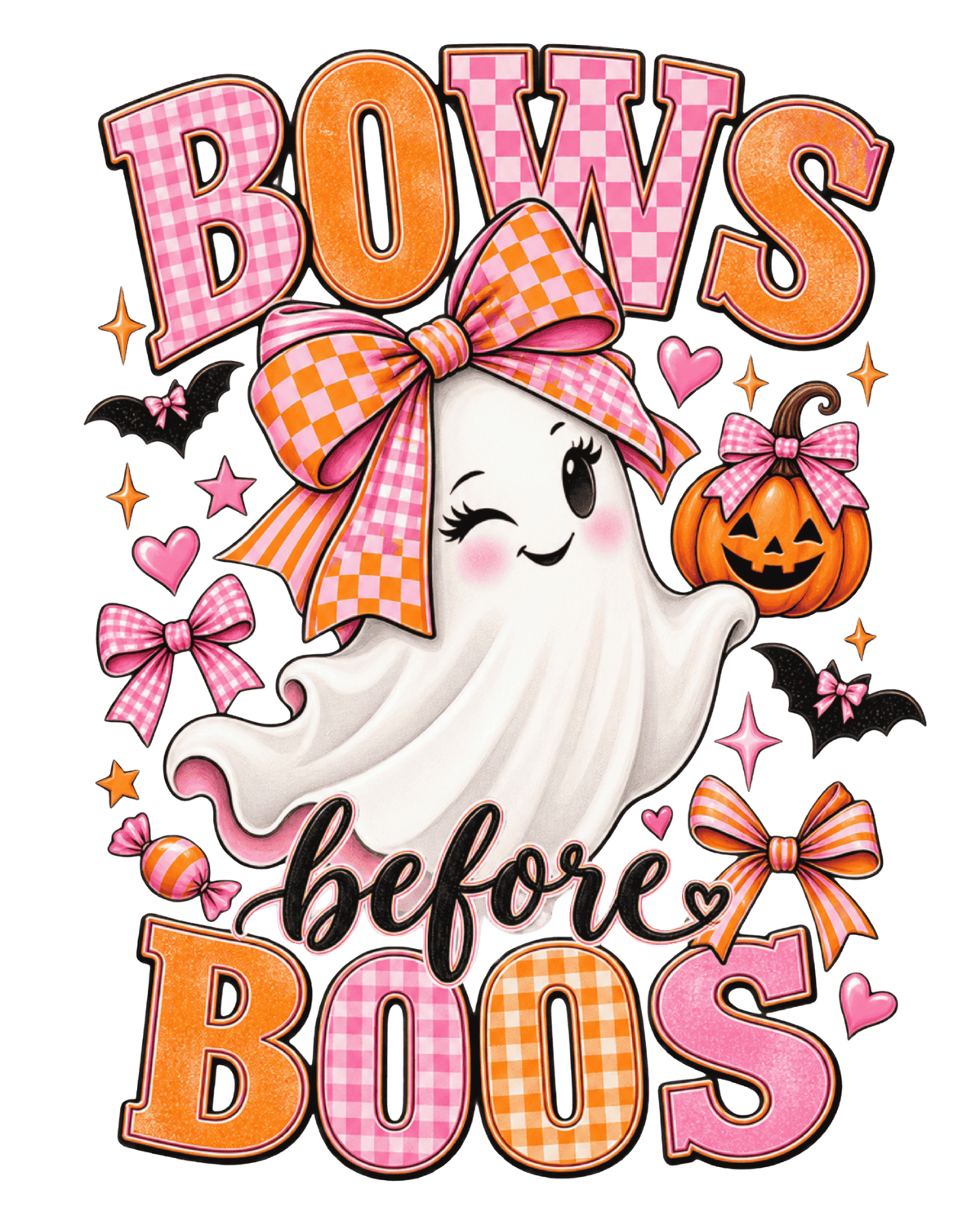 Pink Bow Halloween Gildan Shirt | Choose Your Design