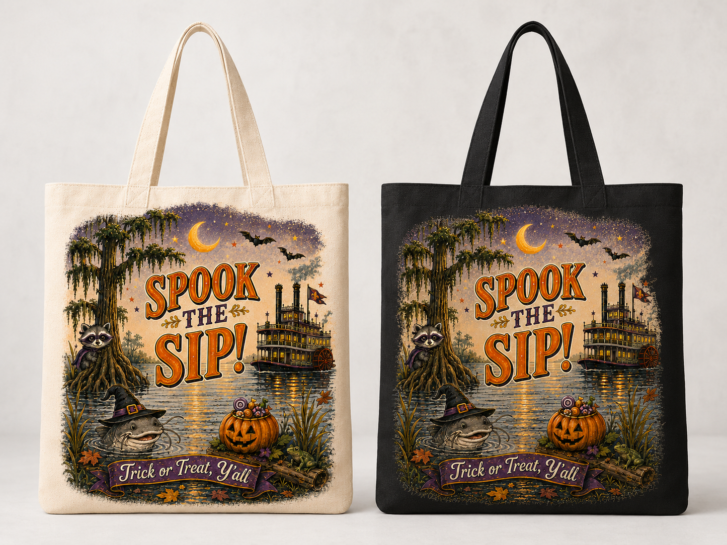 Spook the Sip Halloween Tote Bag