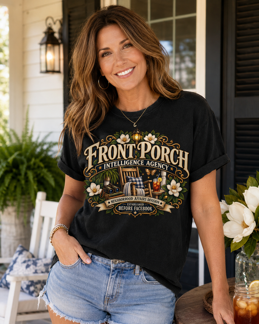 Front Porch Intelligence Agency Comfort Colors Tee