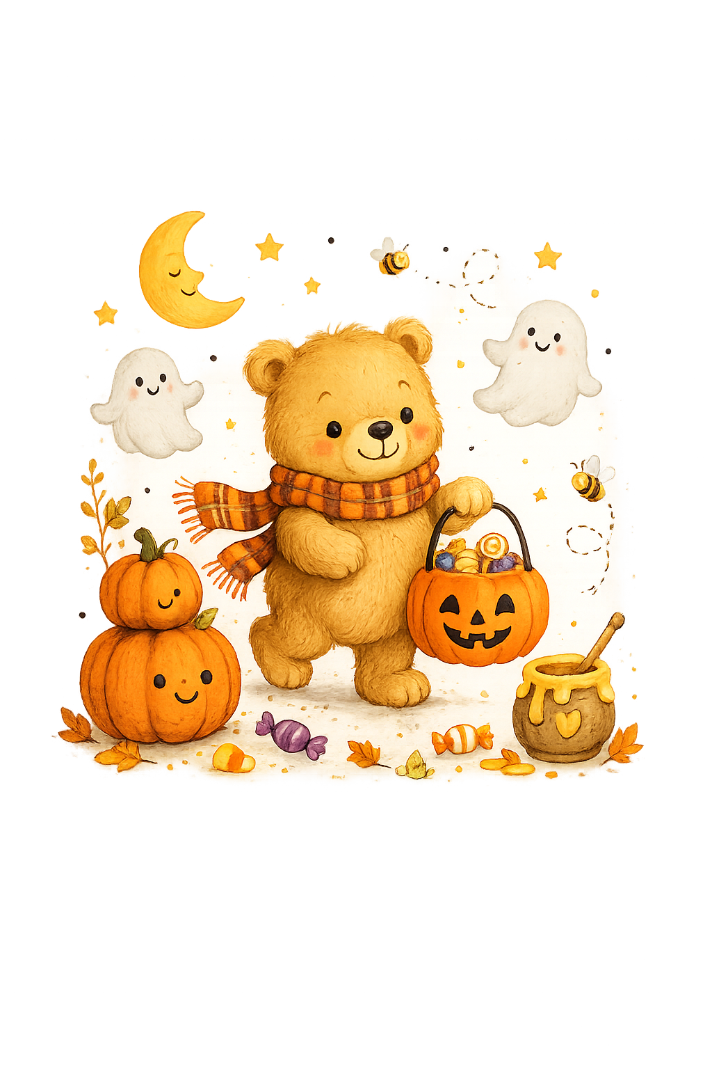 Bear Baby Canvas Bag