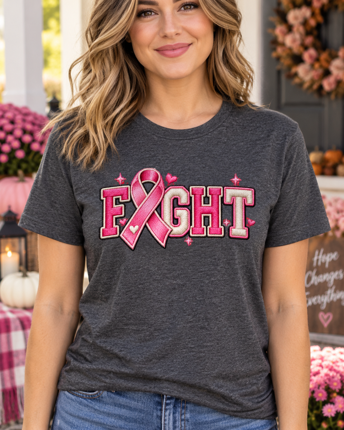 Pink Ribbon Breast Cancer Awareness Shirt | Choose Your Design