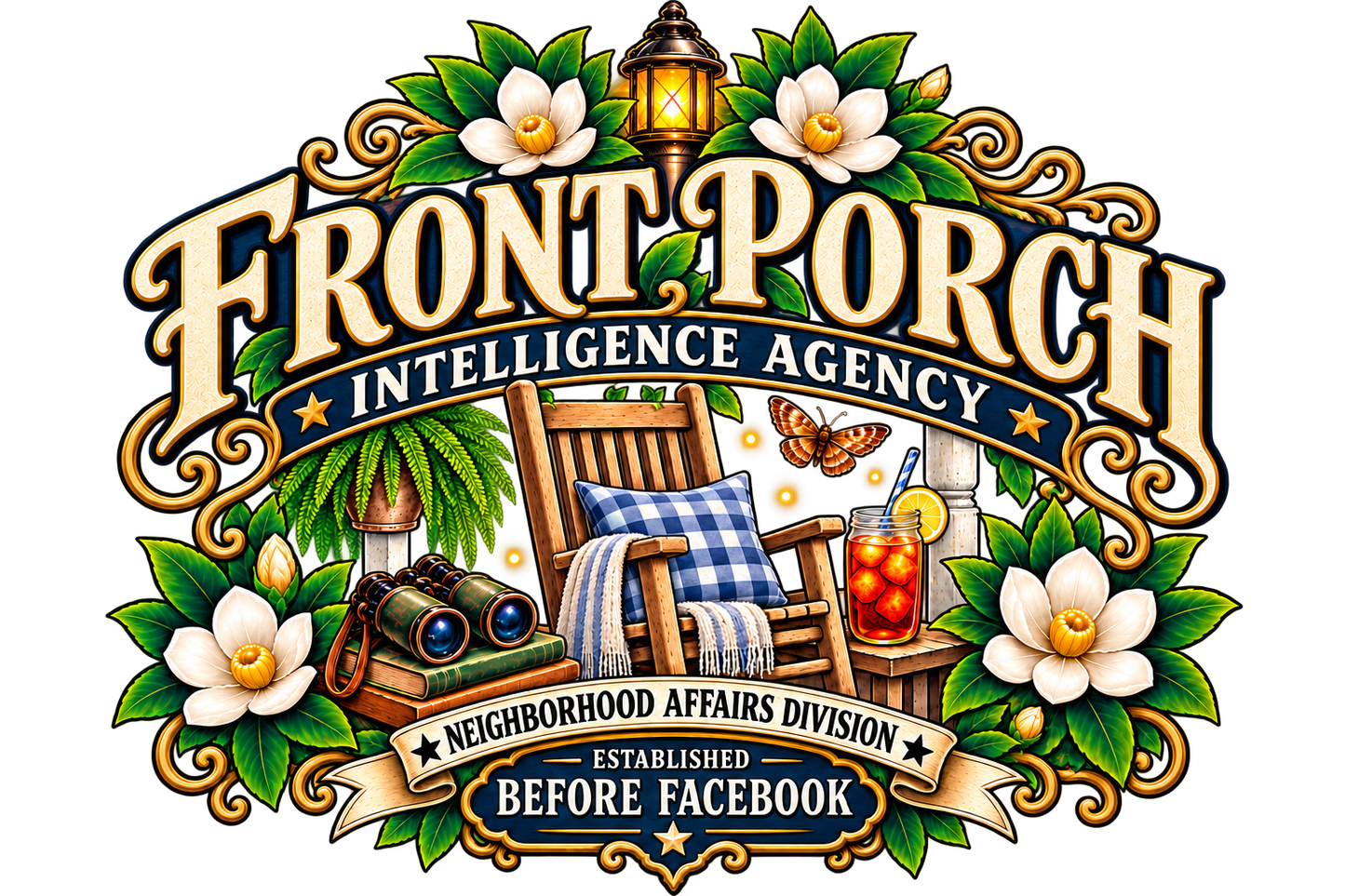 Front Porch Intelligence Agency Comfort Colors Tee
