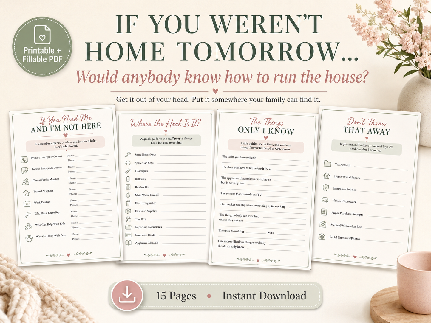 The Stuff Mom Usually Knows — Household Reference Journal