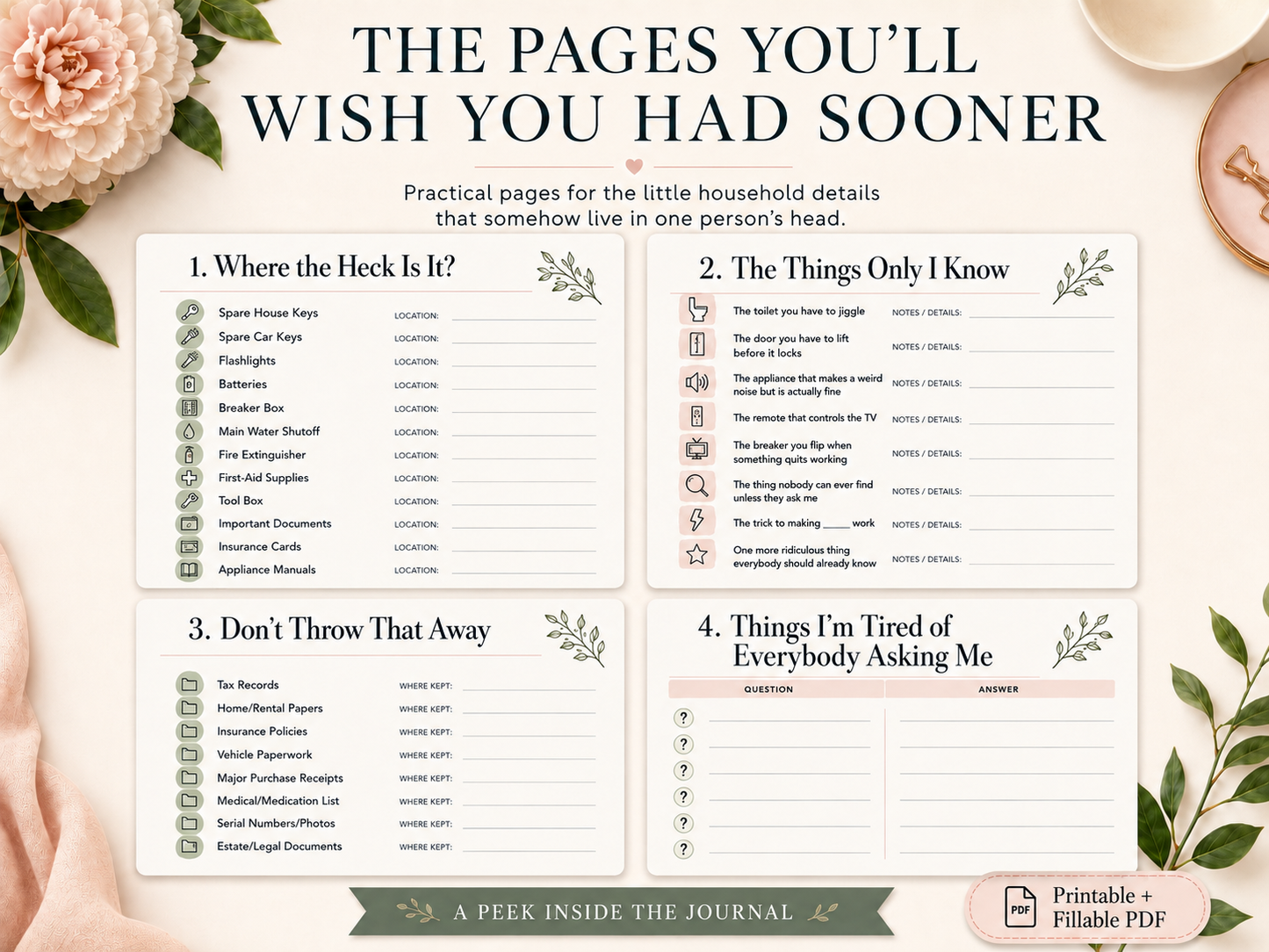 The Stuff Mom Usually Knows — Household Reference Journal