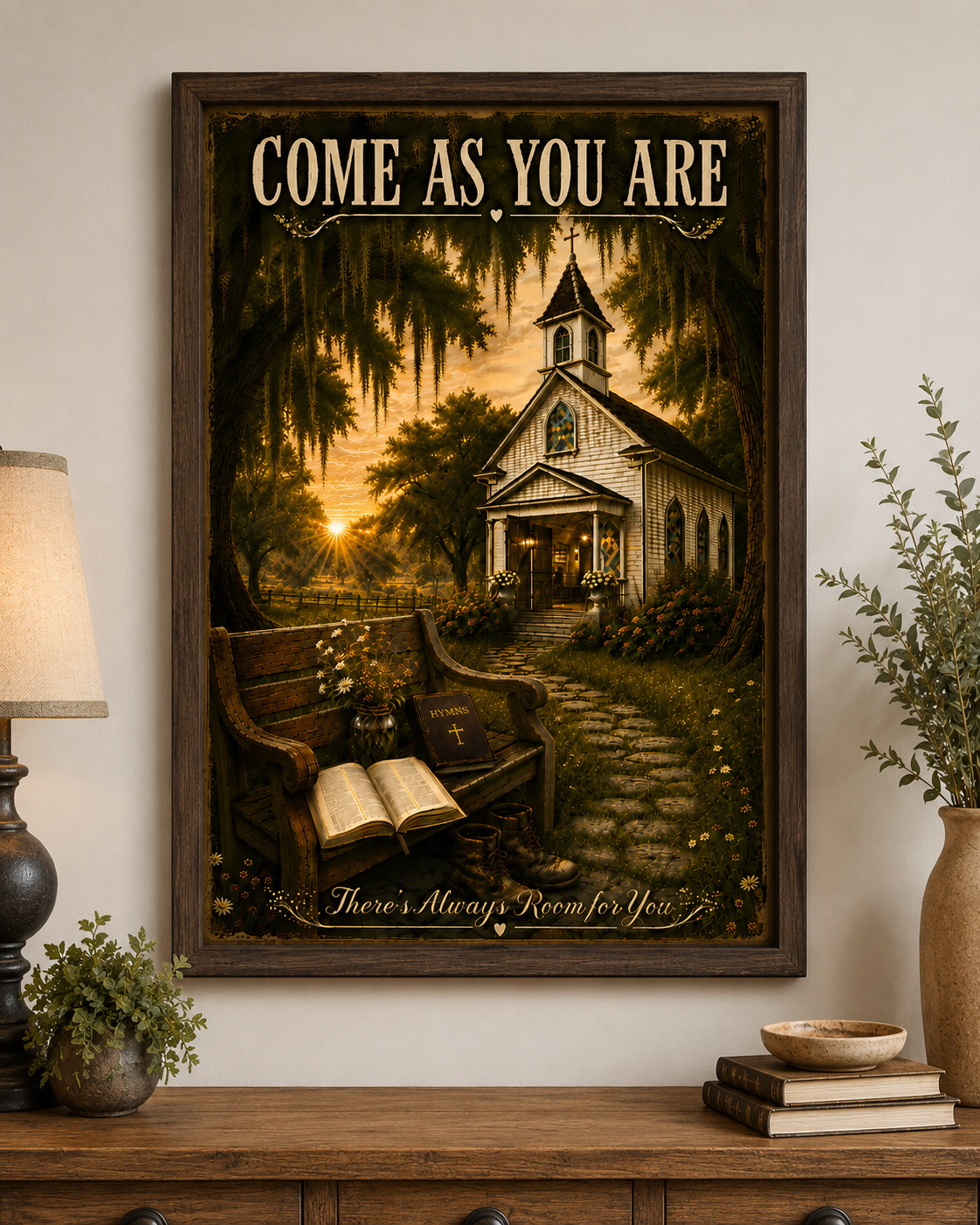 Come As You Are | Little White Churches™ | Printable Christian Wall Art PNG