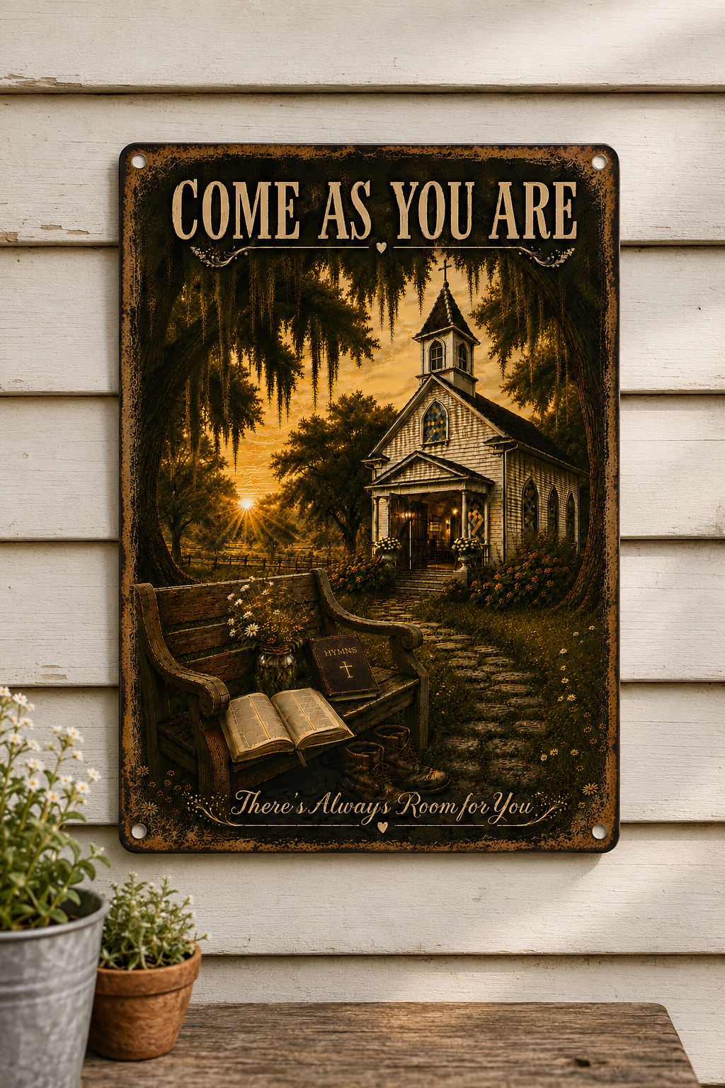 Come As You Are | Little White Churches™ | Printable Christian Wall Art PNG
