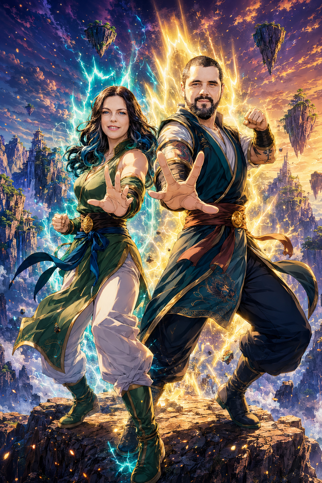 Custom Family Movie Poster or Cinematic Fantasy Portrait