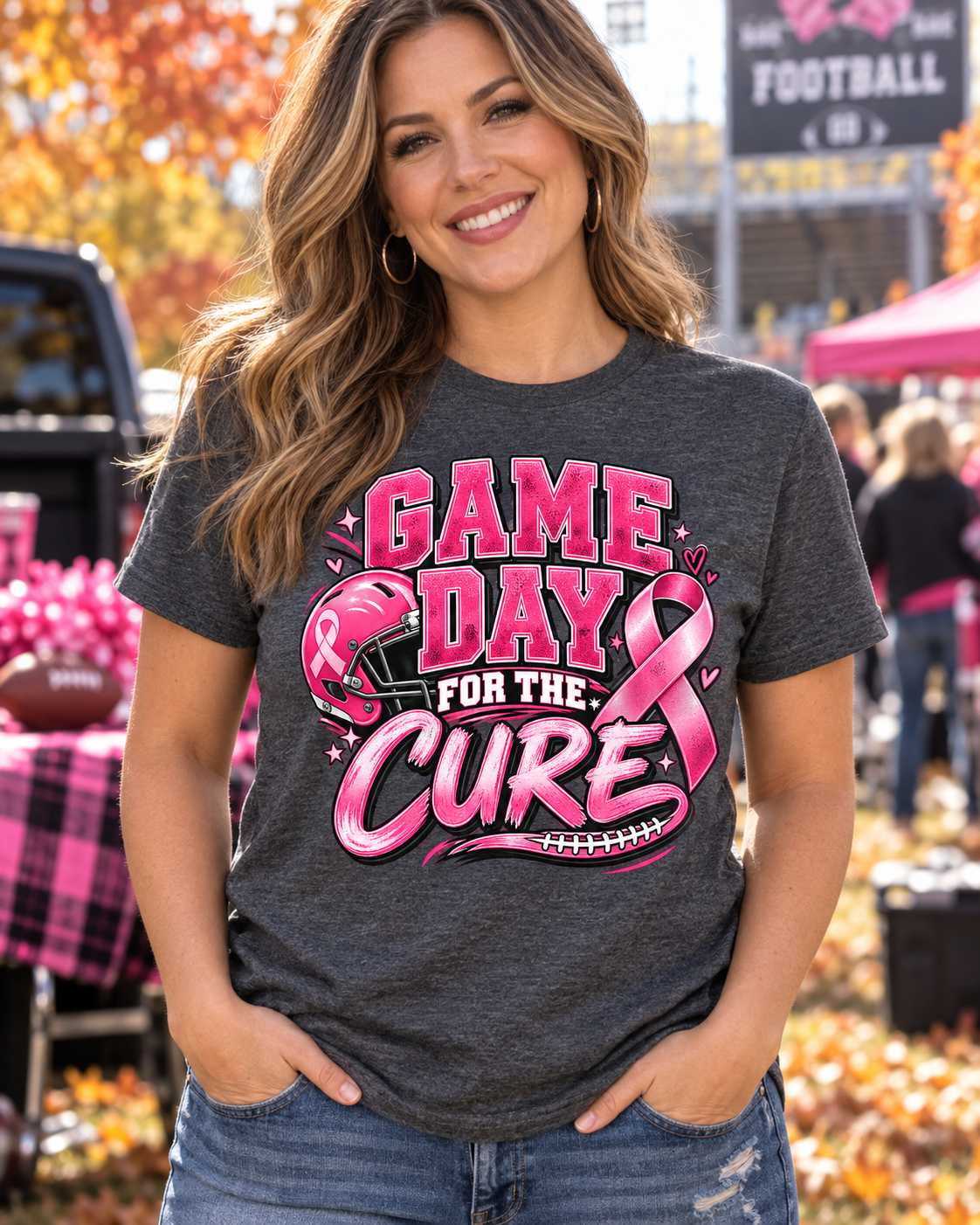 Game Day Breast Cancer Awareness Shirt | Choose Your Design