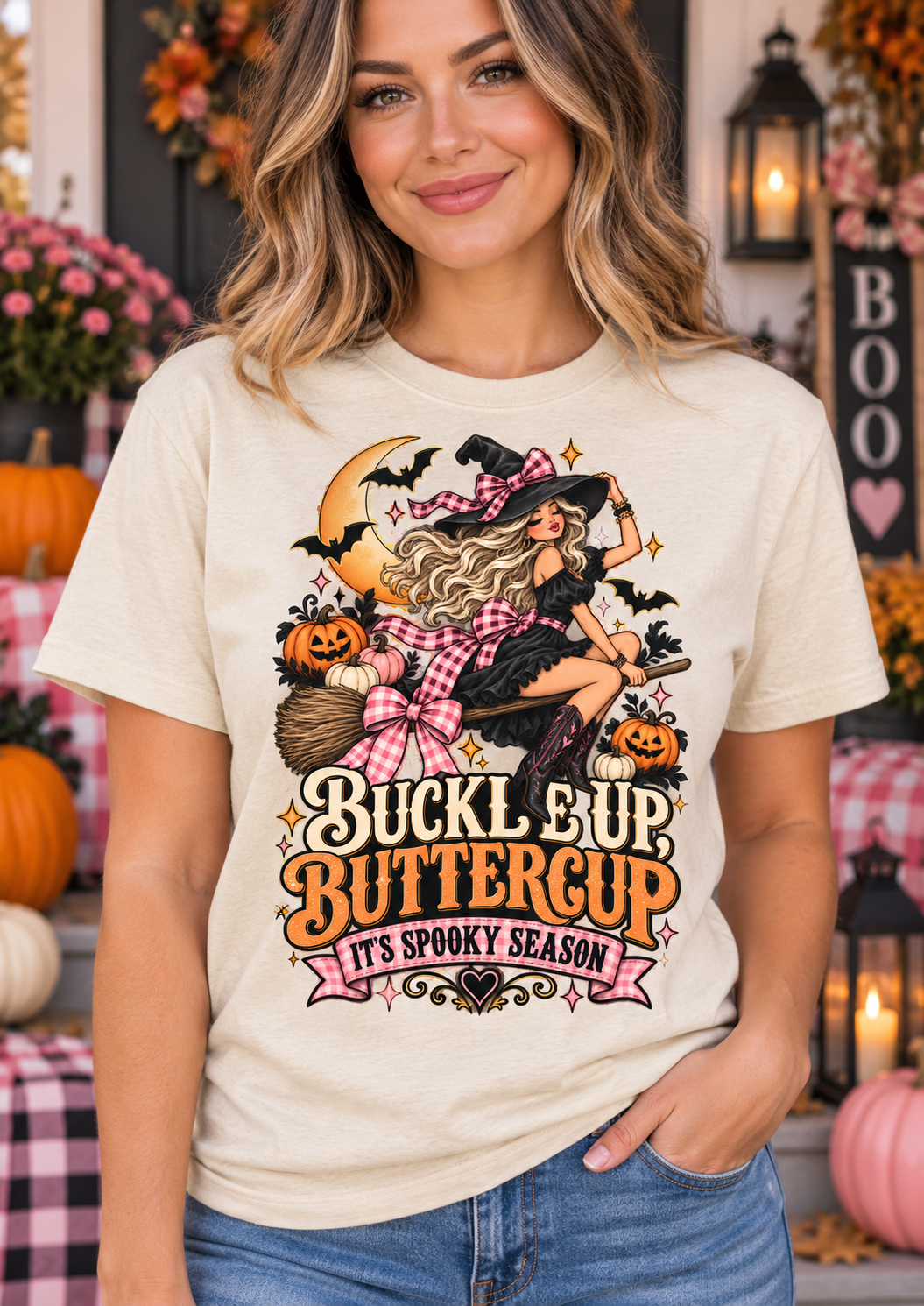 Buckle Up Buttercup Halloween Gildan Shirt | Choose Your Design