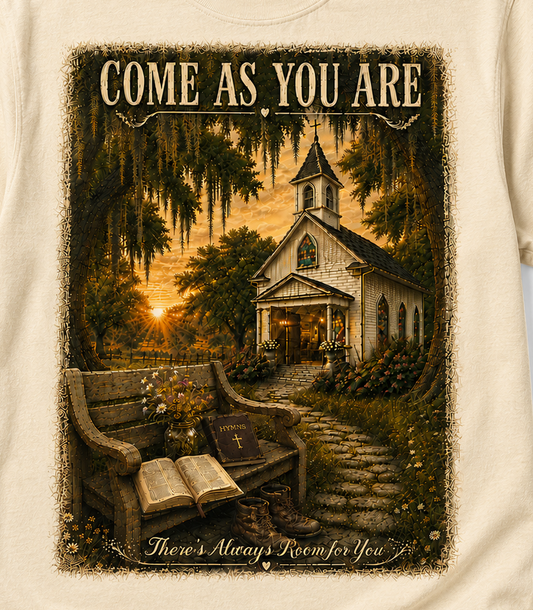 Come As You Are | Little White Churches™ | Printable Christian Wall Art PNG