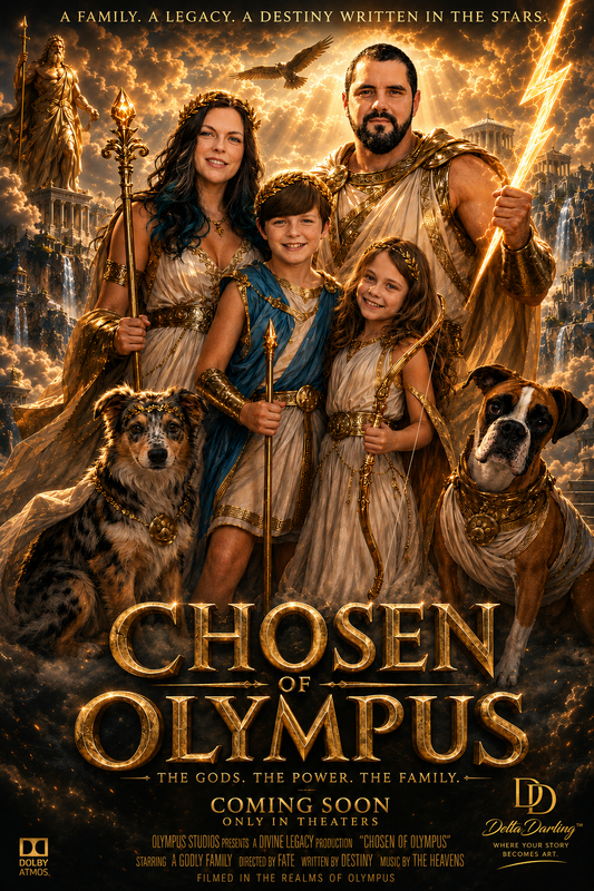 Custom Family Movie Poster or Cinematic Fantasy Portrait