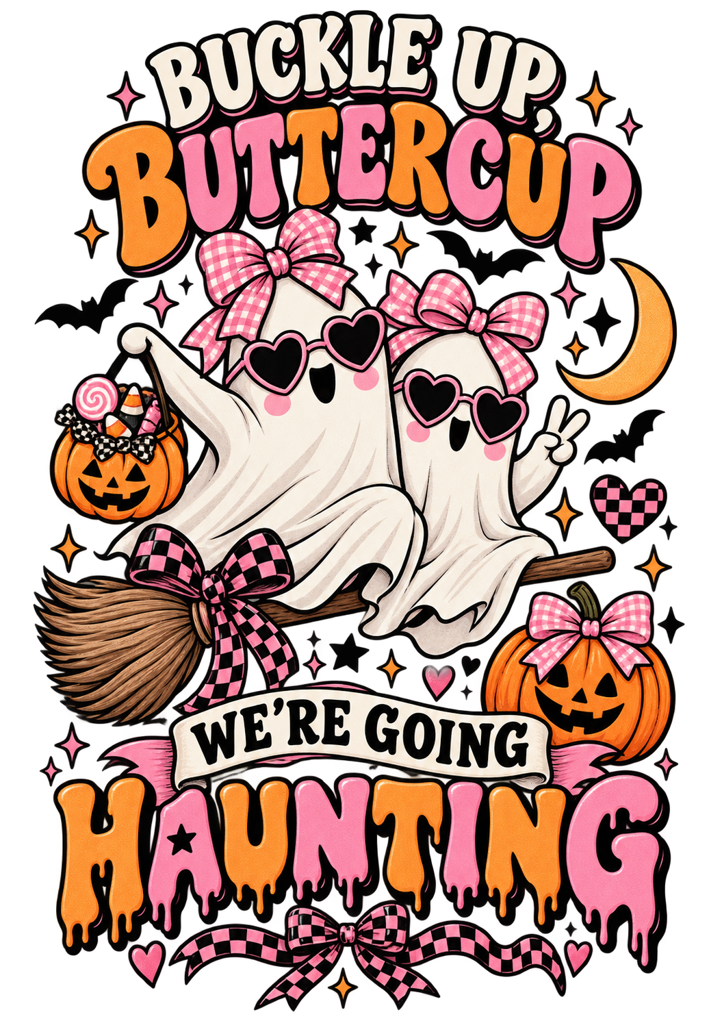 Buckle Up Buttercup Halloween Gildan Shirt | Choose Your Design